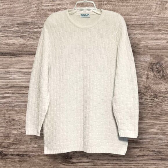 Selma Finland Vintage Celtic Crew Neck Knit Sweater in Off-white  Large - Picture 2 of 7